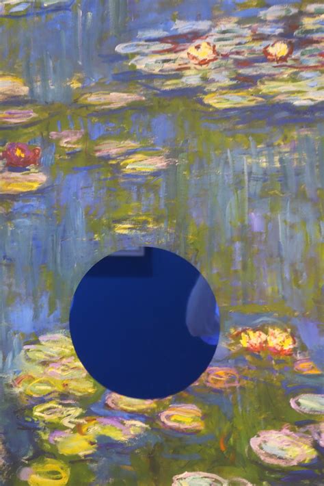 jeff koons gazing ball monet water lilies